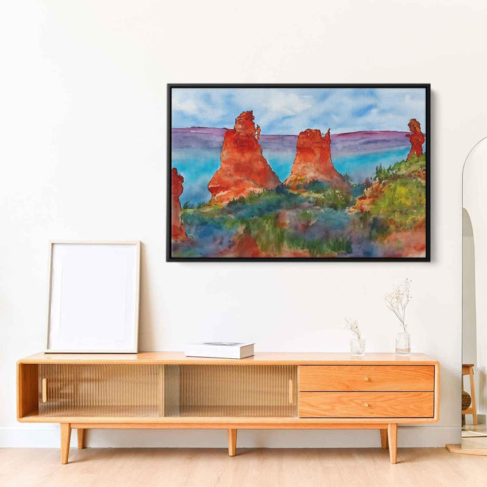 Watercolor Hoodoo formations #123 - Kanvah