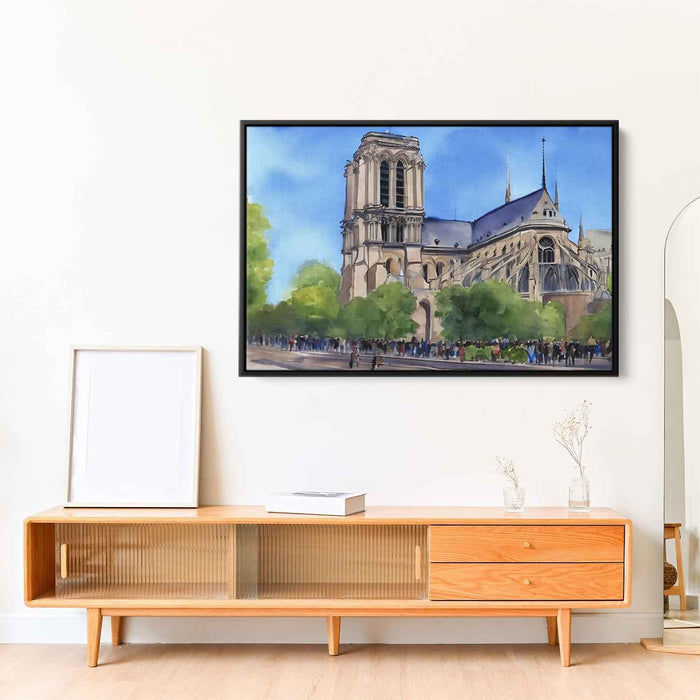 Watercolor Notre Dame Cathedral #113 - Kanvah