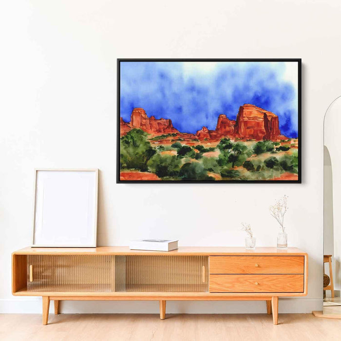 Watercolor Sedona Red Rocks #113 - Kanvah