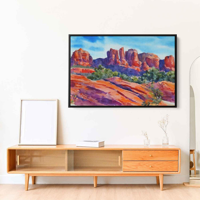 Watercolor Sedona Red Rocks #123 - Kanvah