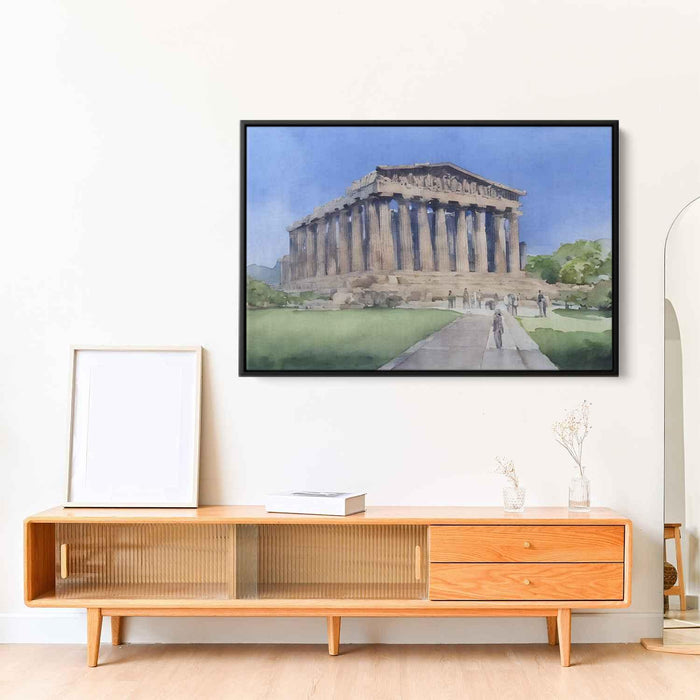 Watercolor Parthenon #123 - Kanvah