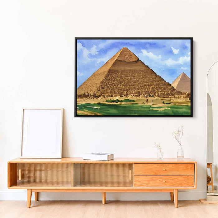 Watercolor Pyramids of Giza #105 - Kanvah