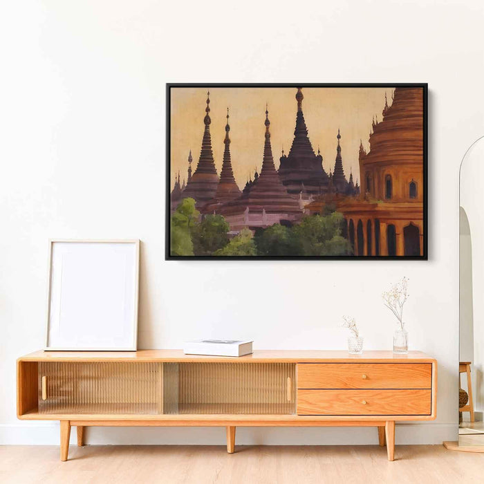 Watercolor Shwedagon Pagoda #105 - Kanvah