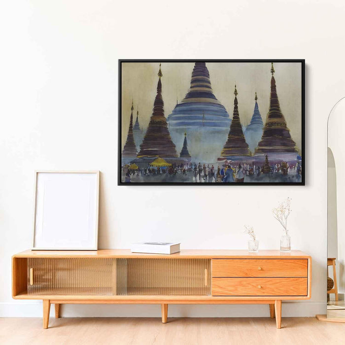 Watercolor Shwedagon Pagoda #110 - Kanvah