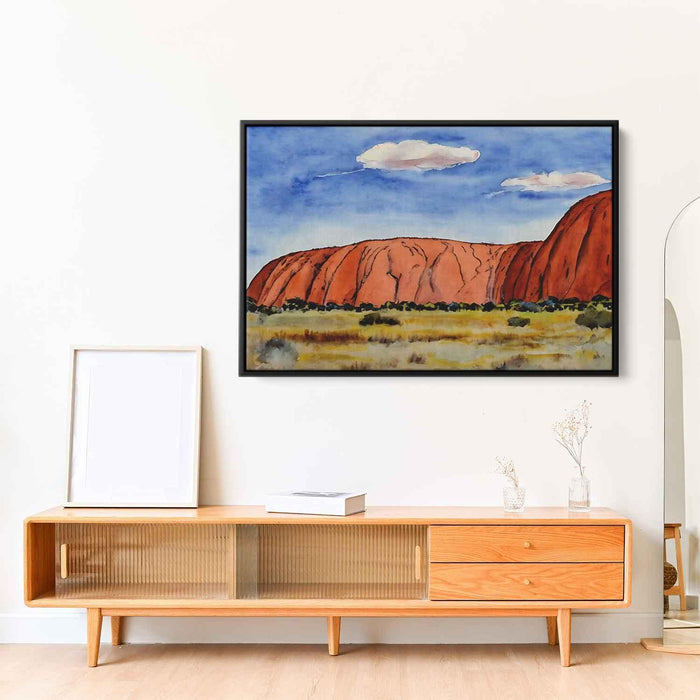 Watercolor Uluru #110 - Kanvah