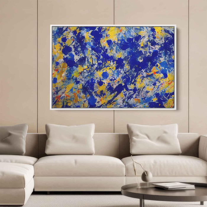 Blue Abstract Splatter #112 - Kanvah