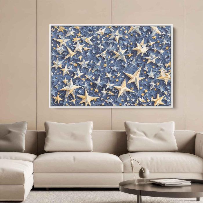Blue Cubism Stars #105 - Kanvah