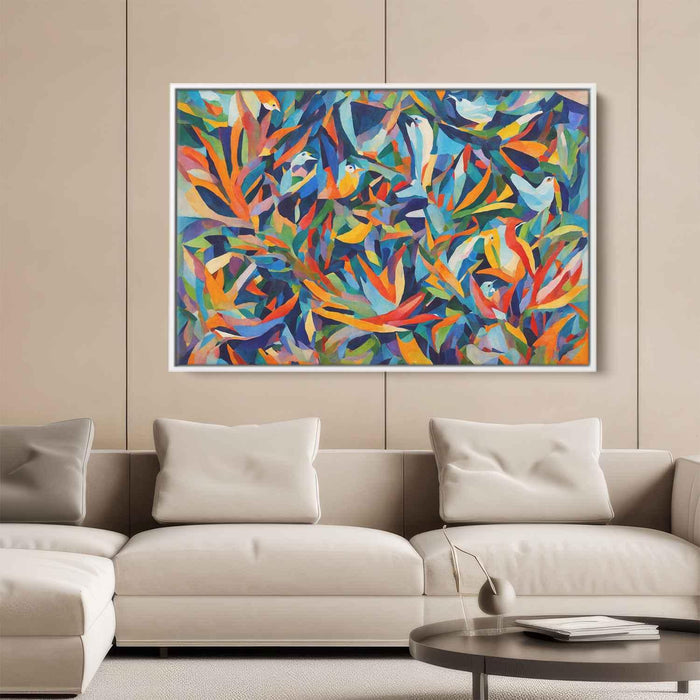 Cubist Oil Birds of Paradise #106 - Kanvah