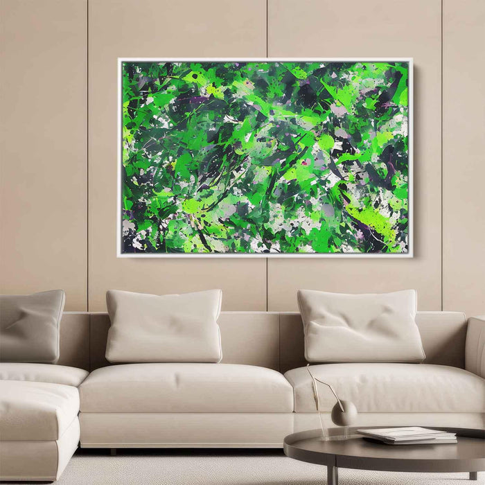 Green Abstract Splatter #105 - Kanvah