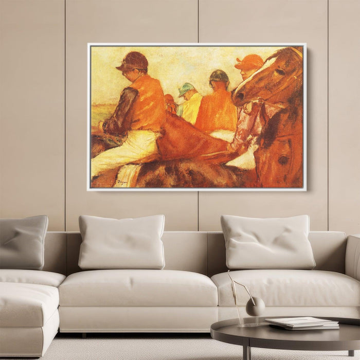 Jockeys by Edgar Degas - Canvas Artwork