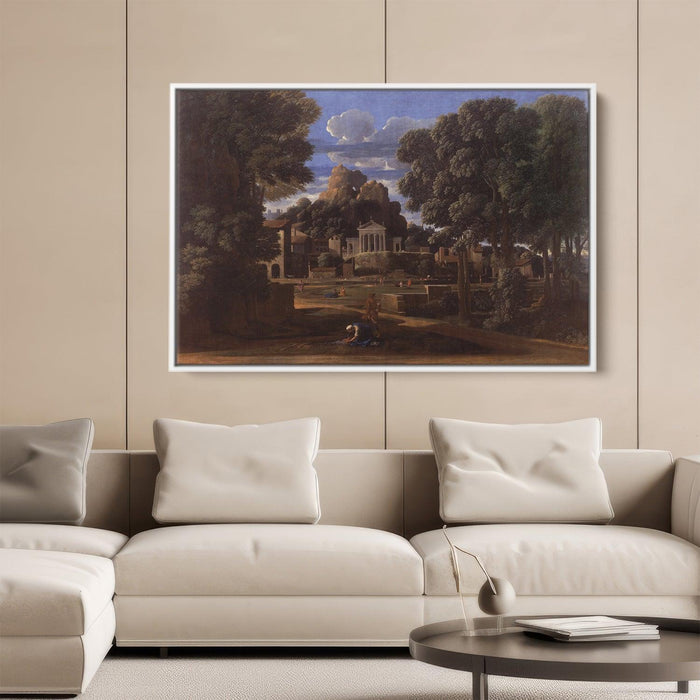 The Ashes of Phocion collected by his Widow by Nicolas Poussin - Canvas Artwork