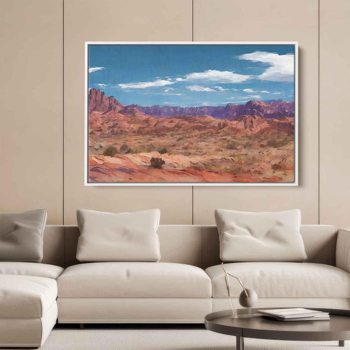 Line Art Desert Mountains #112 - Kanvah
