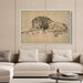 Lion Resting by Rembrandt - Canvas Artwork