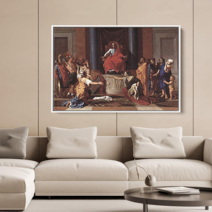 The Judgement of Solomon by Nicolas Poussin - Canvas Artwork