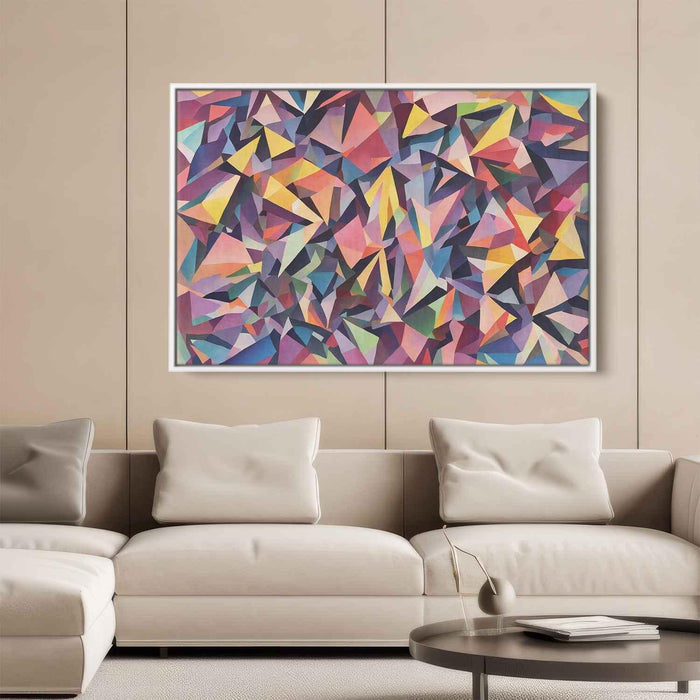 Pastel Cubism Triangles #123 - Kanvah