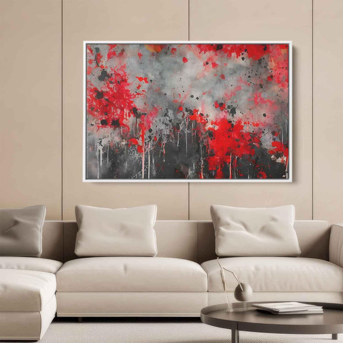 Red Abstract Splatter #106 - Kanvah