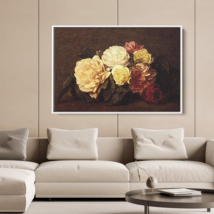 Roses by Henri Fantin-Latour - Canvas Artwork