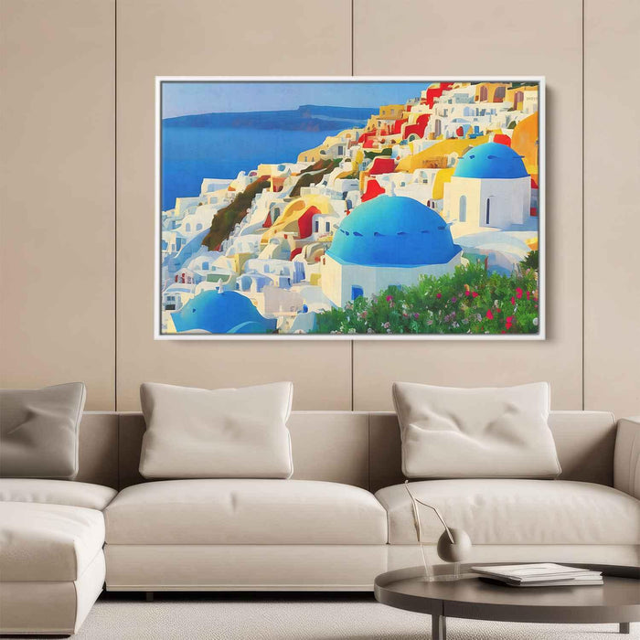 Impressionism Santorini #123 - Kanvah