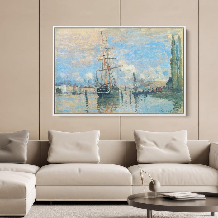 The Seine at Rouen by Claude Monet - Canvas Artwork