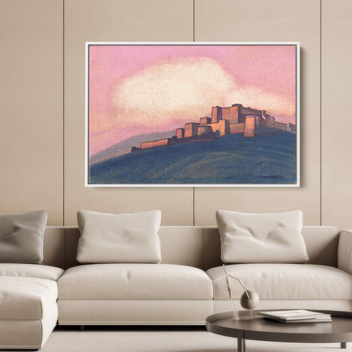 Tibetian fortress by Nicholas Roerich - Canvas Artwork