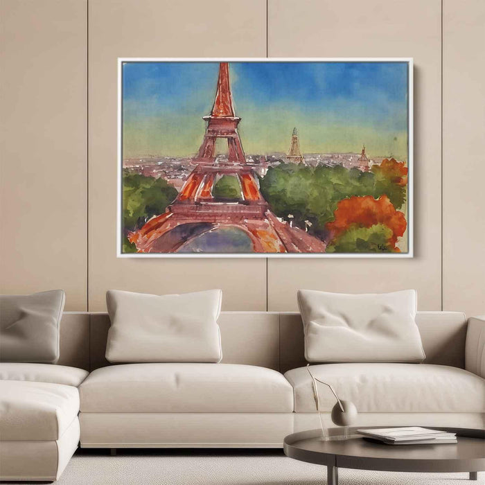 Watercolor Eiffel Tower #105 - Kanvah