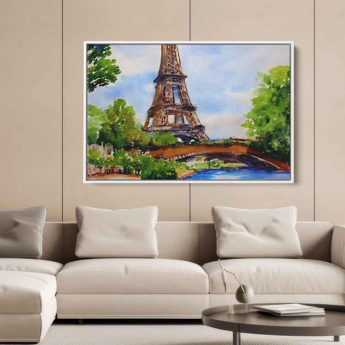 Watercolor Eiffel Tower #123 - Kanvah