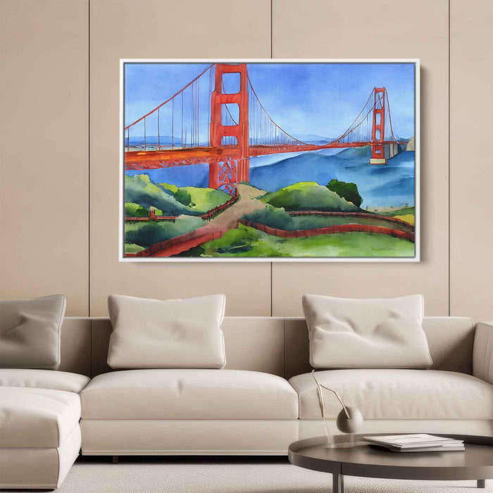 Watercolor Golden Gate Bridge #110 - Kanvah