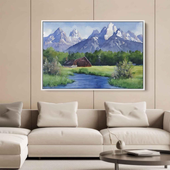 Watercolor Grand Tetons #105 - Kanvah