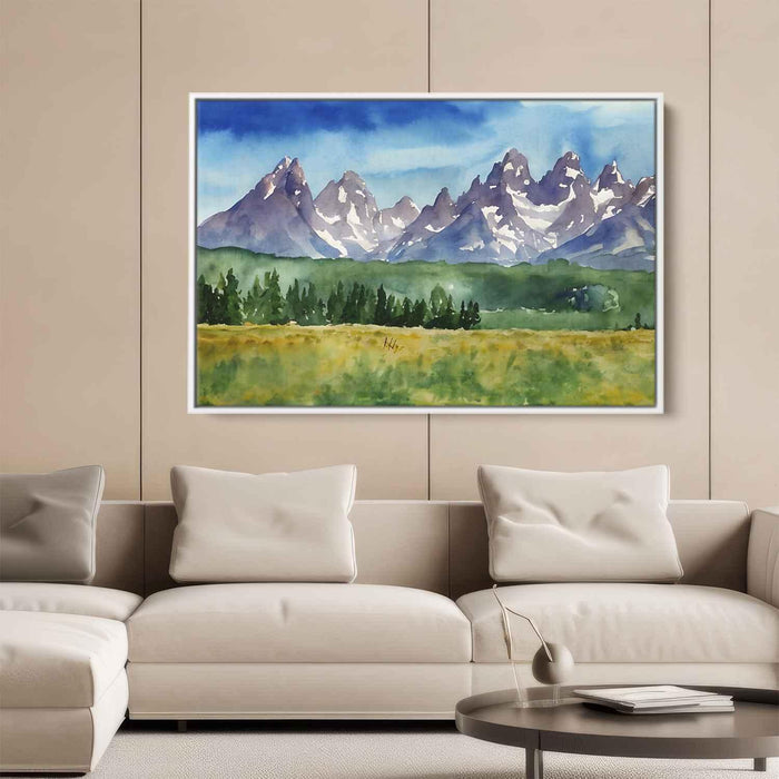 Watercolor Grand Tetons #108 - Kanvah