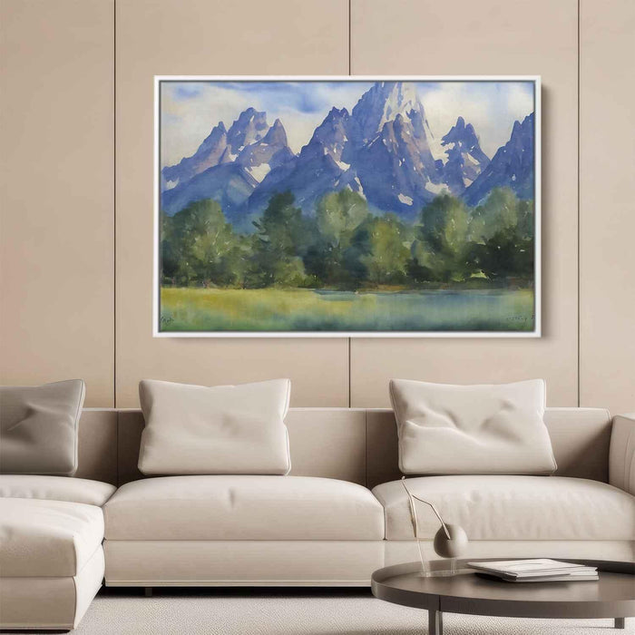 Watercolor Grand Tetons #110 - Kanvah