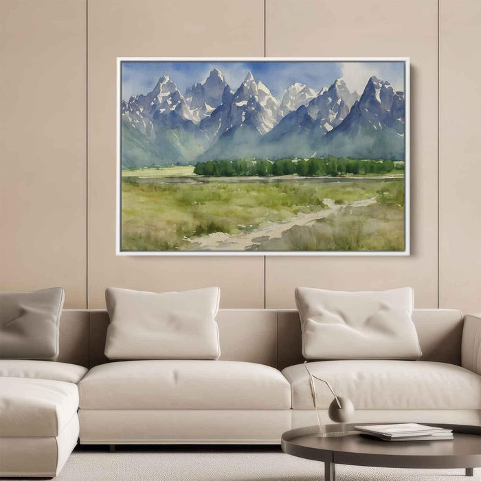 Watercolor Grand Tetons #113 - Kanvah