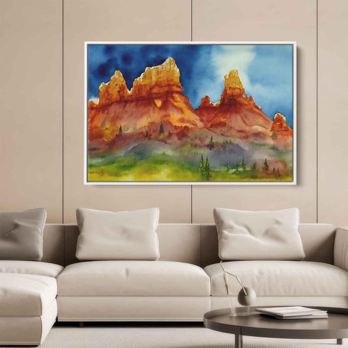 Watercolor Hoodoo formations #112 - Kanvah