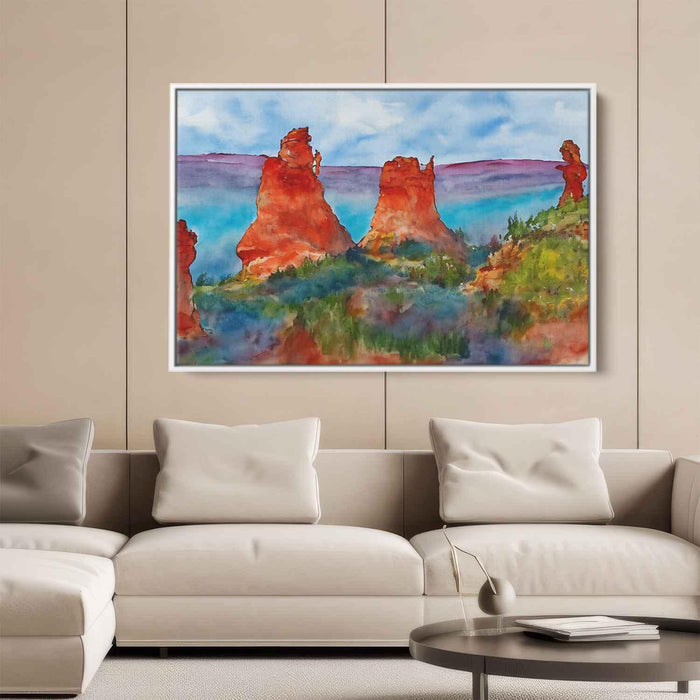 Watercolor Hoodoo formations #123 - Kanvah