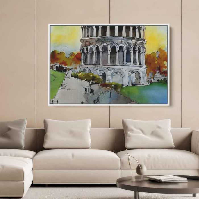 Watercolor Leaning Tower of Pisa #106 - Kanvah