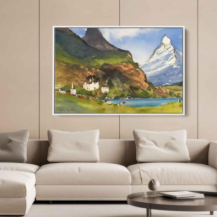 Watercolor Matterhorn #123 - Kanvah
