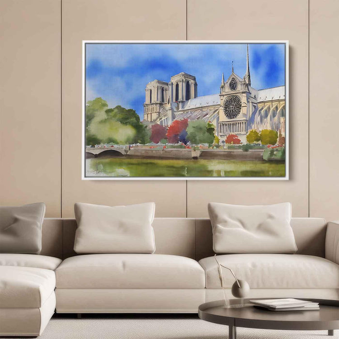 Watercolor Notre Dame Cathedral #112 - Kanvah