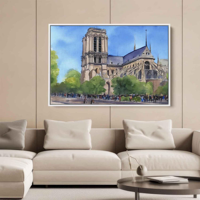 Watercolor Notre Dame Cathedral #113 - Kanvah