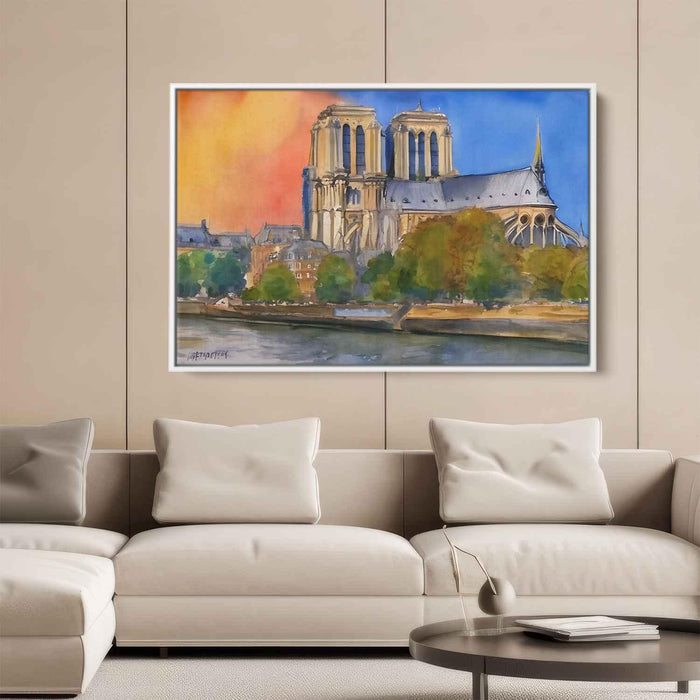 Watercolor Notre Dame Cathedral #123 - Kanvah