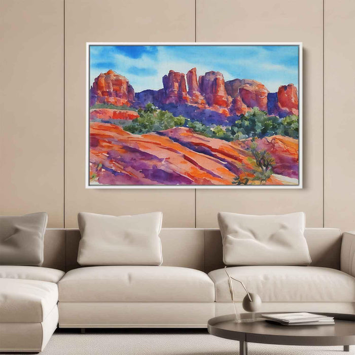 Watercolor Sedona Red Rocks #123 - Kanvah