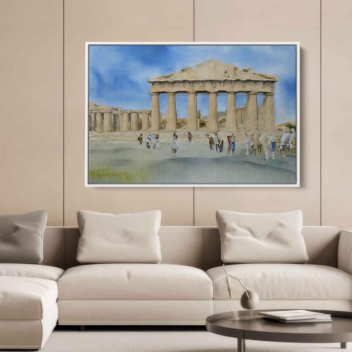 Watercolor Parthenon #112 - Kanvah