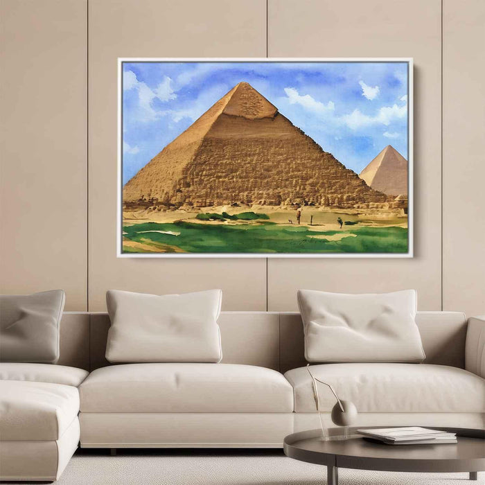 Watercolor Pyramids of Giza #105 - Kanvah