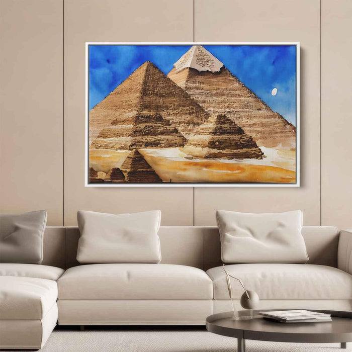 Watercolor Pyramids of Giza #110 - Kanvah