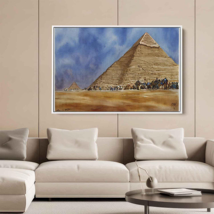 Watercolor Pyramids of Giza #112 - Kanvah