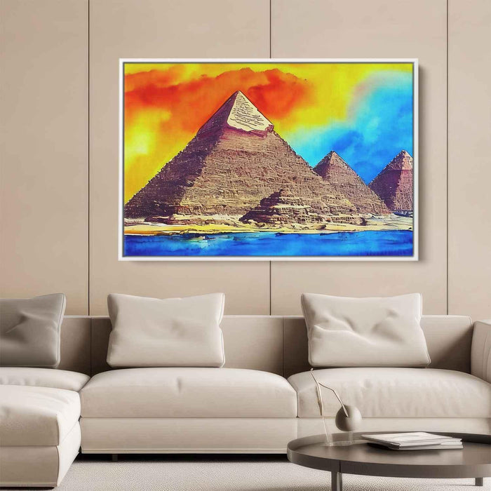 Watercolor Pyramids of Giza #113 - Kanvah