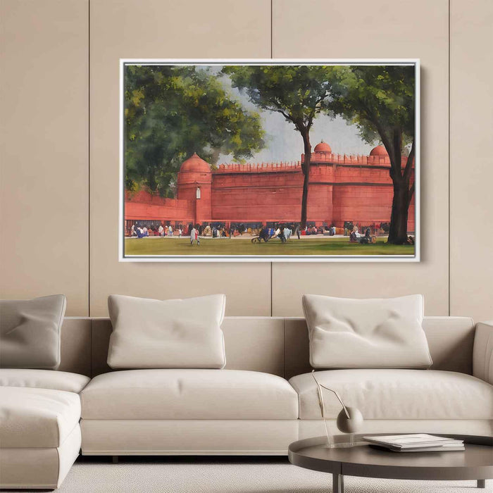 Watercolor Red Fort #123 - Kanvah