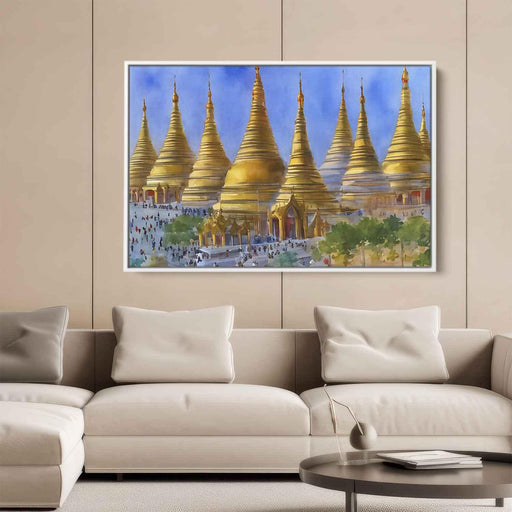 Watercolor Shwedagon Pagoda #106 - Kanvah