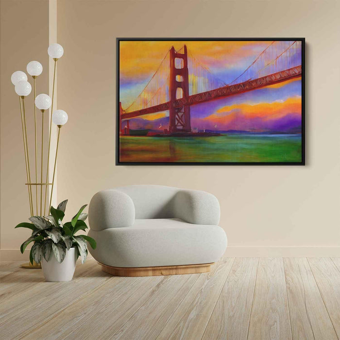 Abstract Golden Gate Bridge #123 - Kanvah