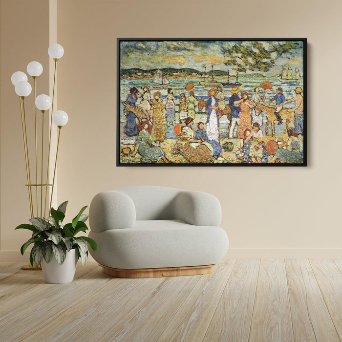 Along the Shore by Maurice Prendergast - Canvas Artwork