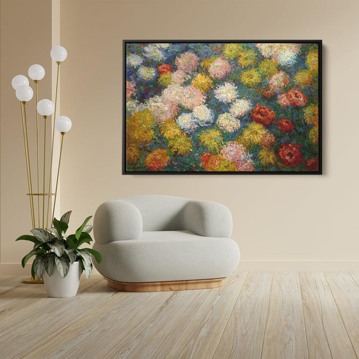 Chrysanthemums by Claude Monet - Canvas Artwork