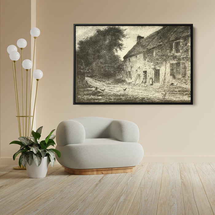 House birthplace Millet by Jean-Francois Millet - Canvas Artwork